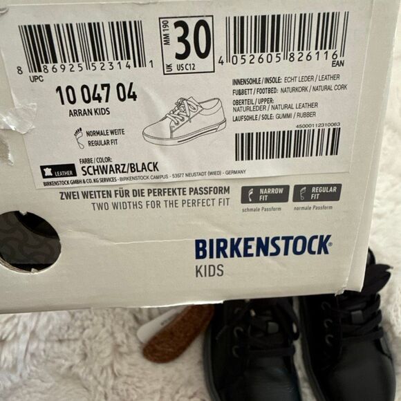 Birkenstock Arran Kids Black Size UK 30 US C12 - Picture 3 of 9